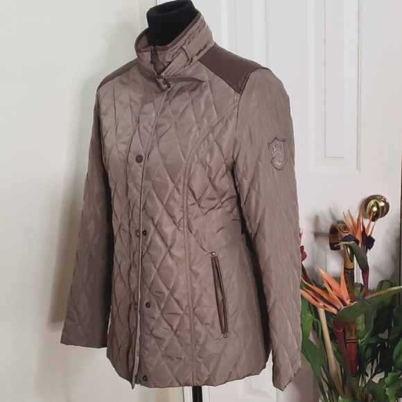 Lauren Ralph Lauren Jackets & Blazers - Lauren Ralph Lauren Quilted Jacket Barn coat patch elbows